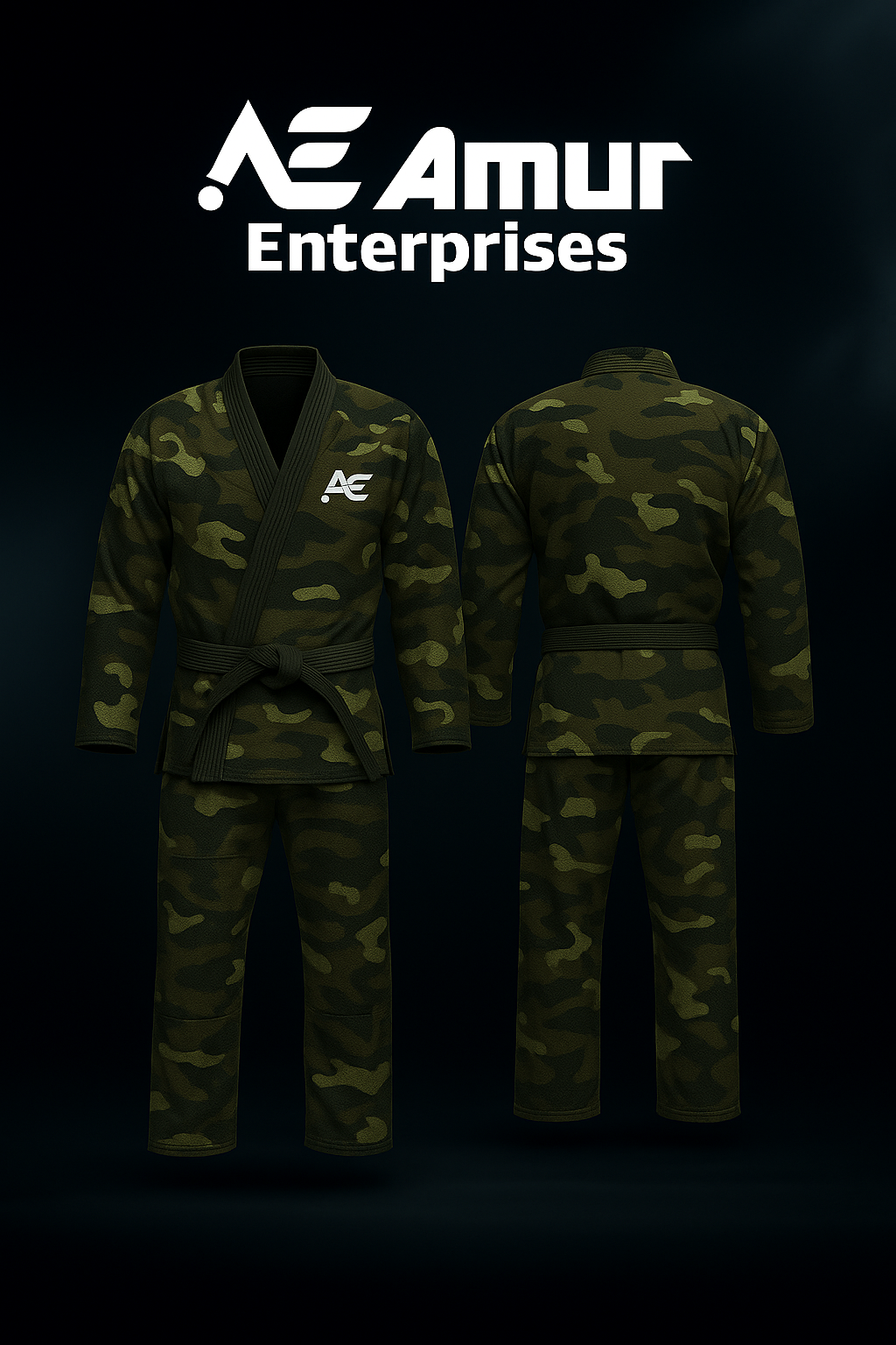 Camouflage Custom BJJ Gi – 350, 380, 450, 550 GSM