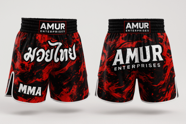 Fully Sublimated Muay Thai Shorts – Custom All-Over Print for Teams & Brands