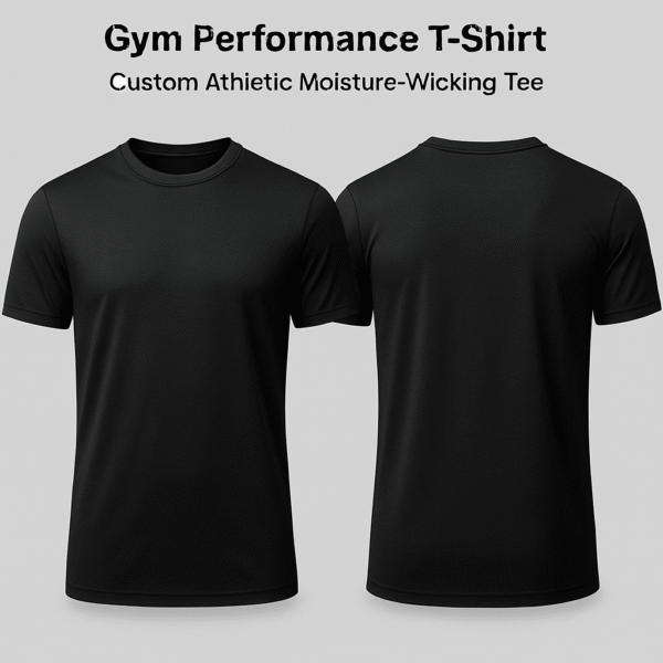 Gym Performance T-Shirt – Custom Athletic Moisture-Wicking Tee