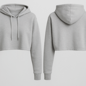Crop Hoodie (Women) – Custom Stylish Fit for Gym & Lifestyle Wear