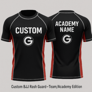 Custom BJJ Rash Guard – NoGi Team/Academy Edition