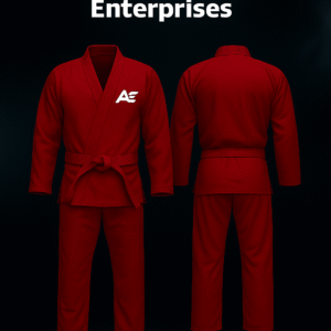 Red Custom BJJ Gi – Available in 350, 380, 450, 550 GSM
