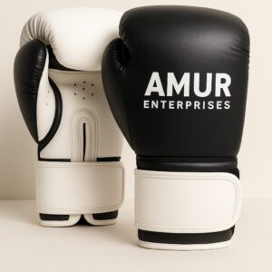 Custom Sparring Boxing Gloves – Front and Back View – Amur Enterprises
