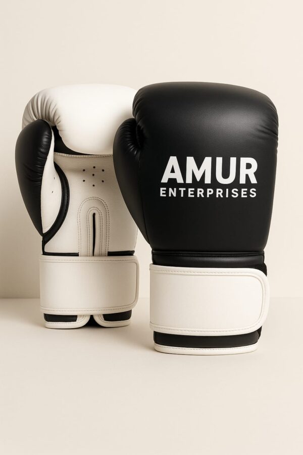 Custom Sparring Boxing Gloves – Front and Back View – Amur Enterprises