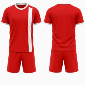 Front and back view of Custom Elite Soccer Uniform