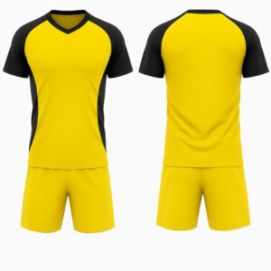 Front and back view of Performance Fit Soccer Uniform – AeroLite Series